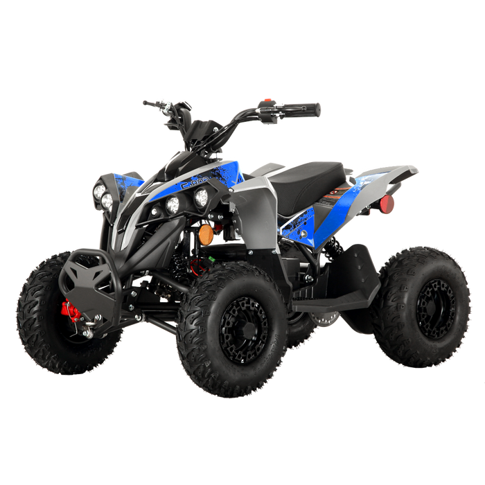 Pioneer 1200W Kids ATV 4 Wheeler with 14" Tires - Blue