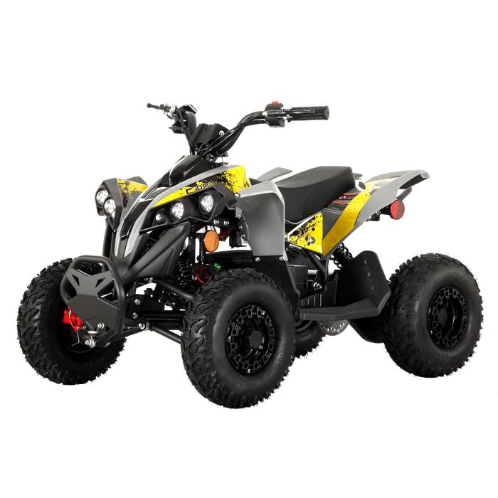 Pioneer 1200W Kids ATV 4 Wheeler with 14" Tires - Yellow