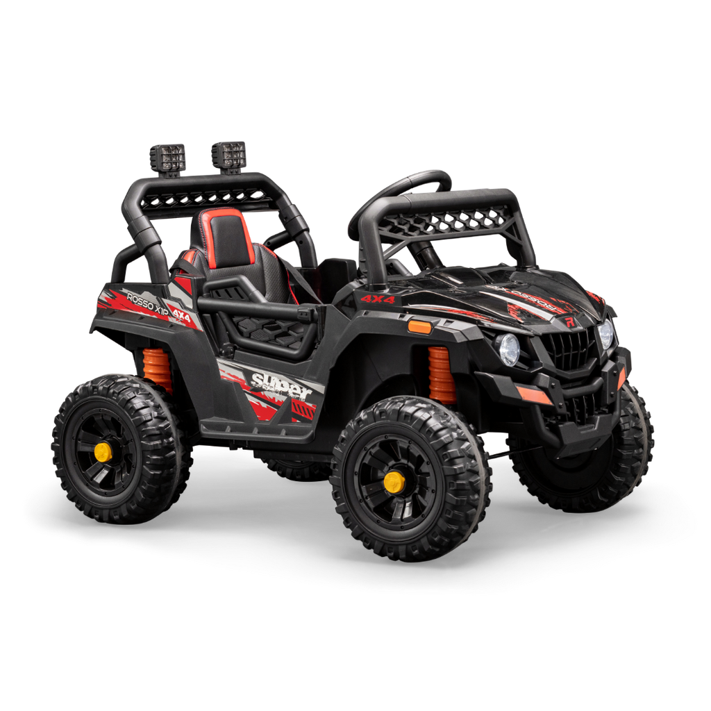 Rosso X1P Electric Outdoor Ride-On 4 Wheeler For Kids Red | Remote Con ...